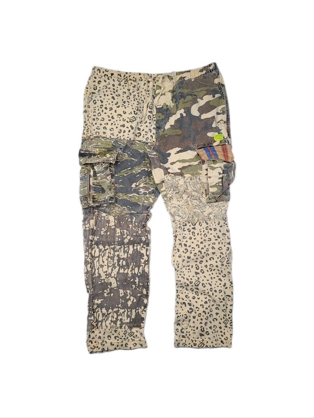 ICECREAM Jenga Cargo Pants Billionaire Boys Club Size 2XL Camo Animal Print